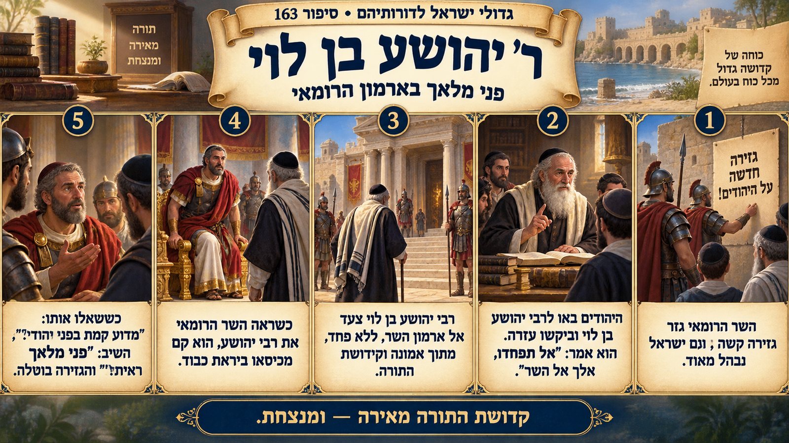 תמונת סיכום — ר' יהושע בן לוי: ר' יהושע בן לוי